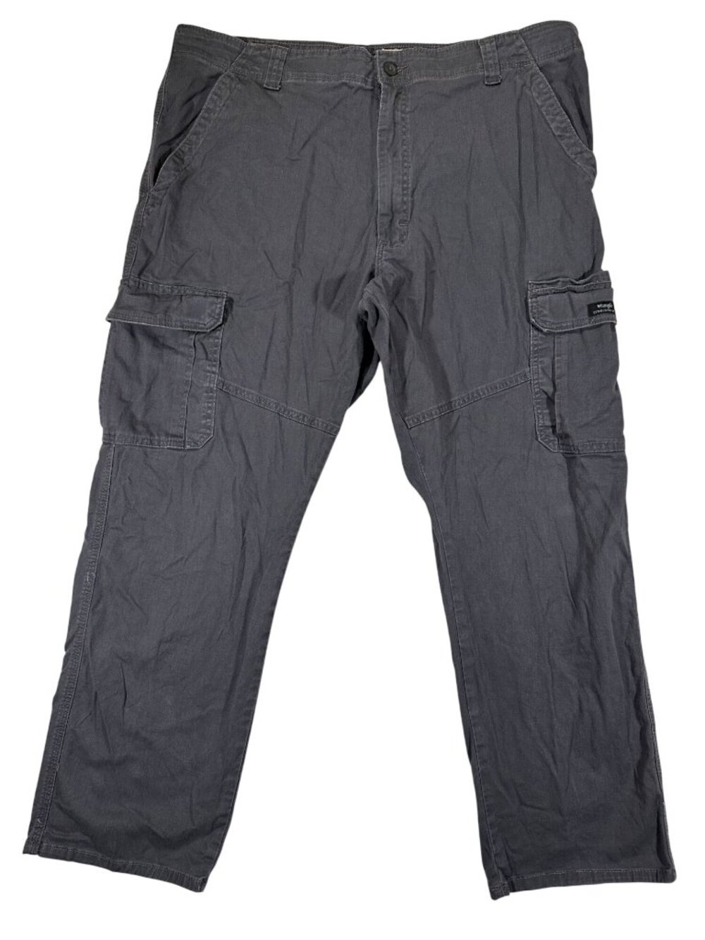 Wrangler Mens Relaxed Fit Cargo Pants Size 40x30 Gray Durable Casual Style